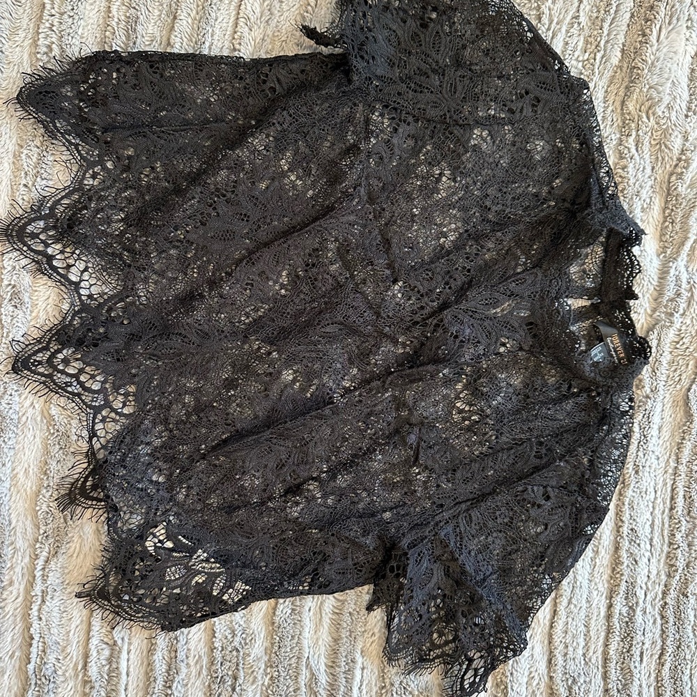 Elegant Black Lace Top